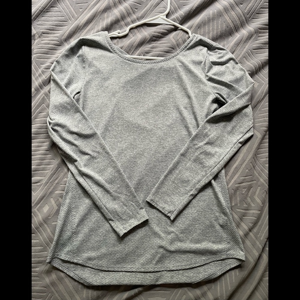 Athleta jacquard top with keyhole back size s